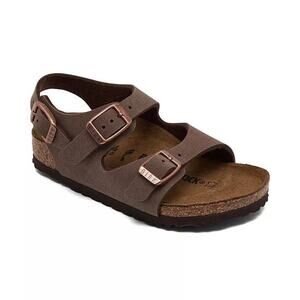 Birkenstock Toddler 27 US C9 9 Roma Birkibuc Sandals Kids Brown Trendy Shoes
